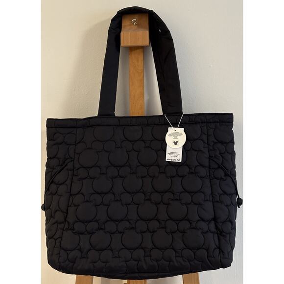 NWT Disney Vera Bradley Tote Bag Mickey Mouse Moonless Night Quilted Mouse Ears - Picture 2 of 9
